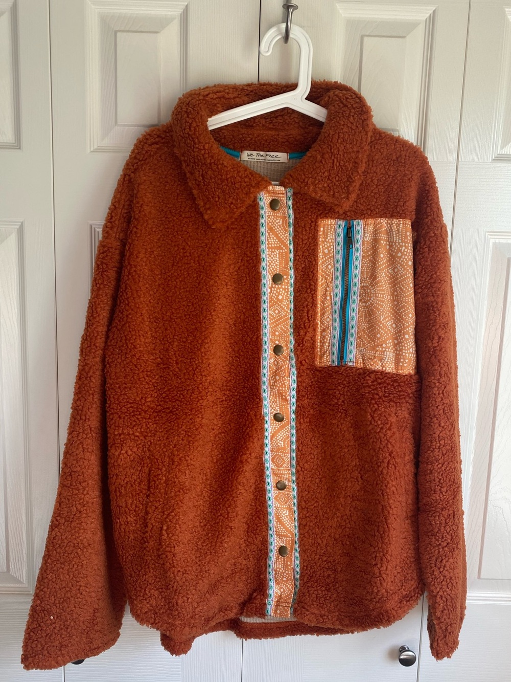 NEW Free People This and That Sherpa Cardi Sherpa Jacket Size M - Picture 2 of 8